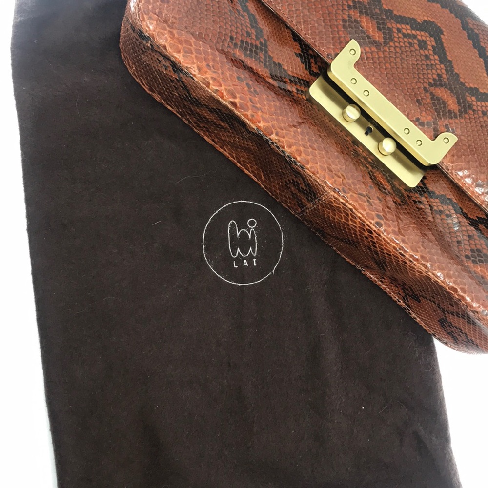 Genuine Python Snakeskin Clutch - image 5